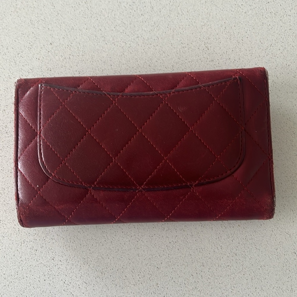 Red Flap Chanel Wallet - Picture 5 of 8